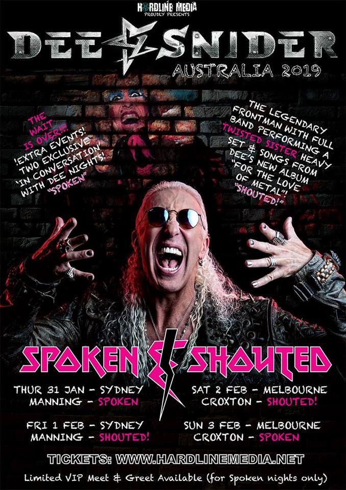 Dee Snider Tour Subculture Media